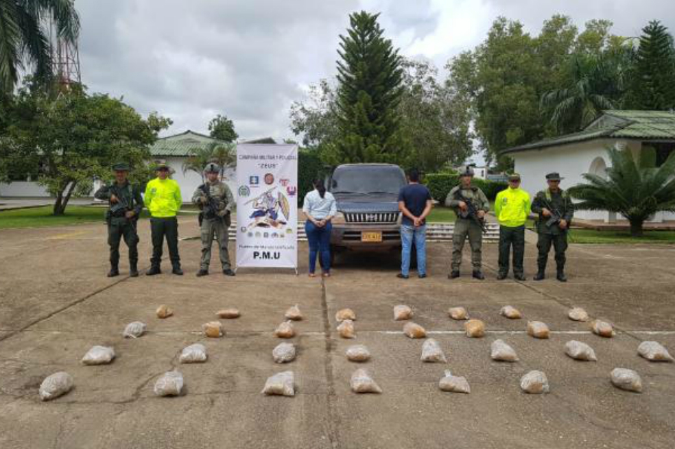 En llantas eran transportados 89 kilos de base de coca en el Guaviare