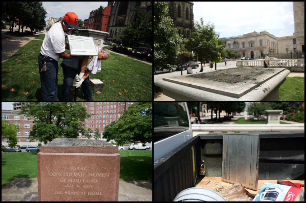 Imágenes: Baltimore se queda sin sus controvertidas estatuas de confederados