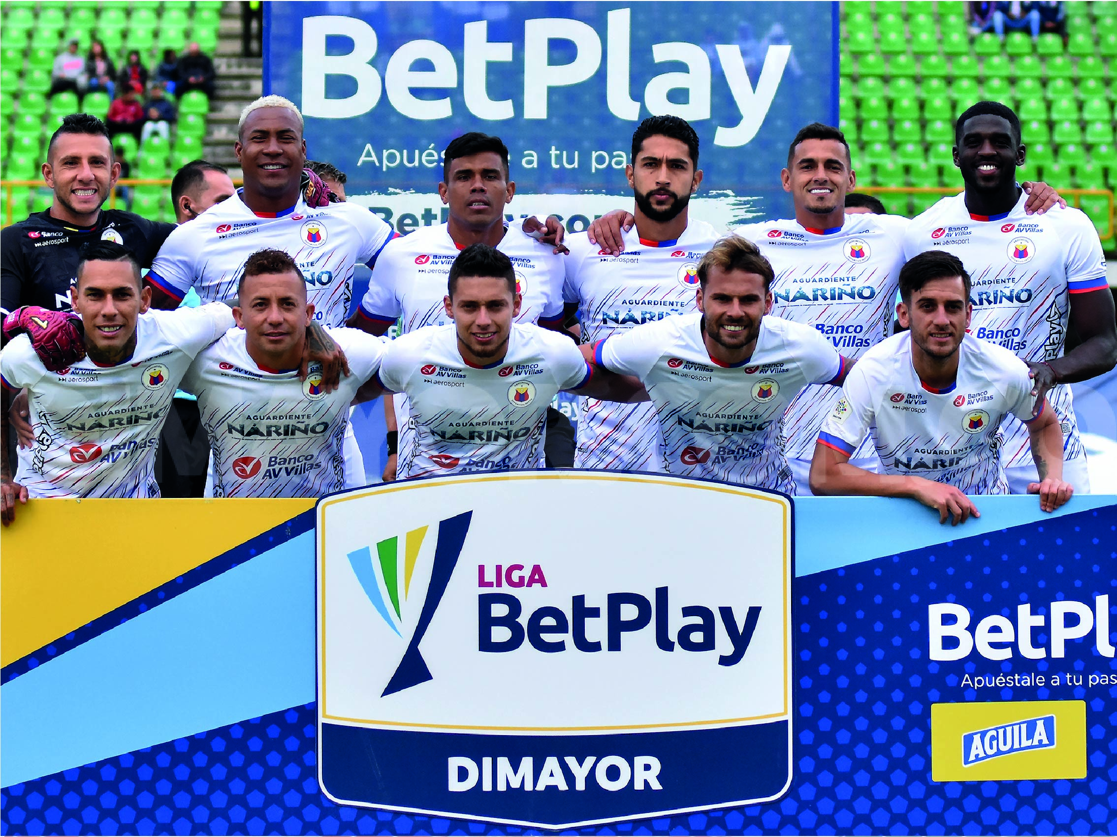 Deportivo Pasto, líder del campeonato colombiano por encima de Millonarios. // Dimayor