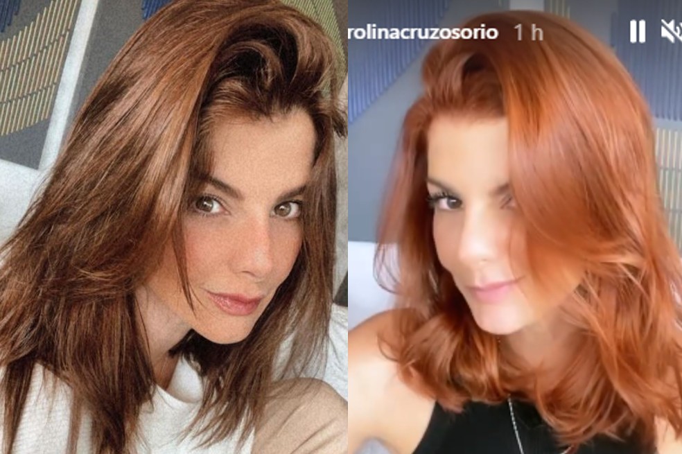 Carolina Cruz ahora luce un tono cobrizo.