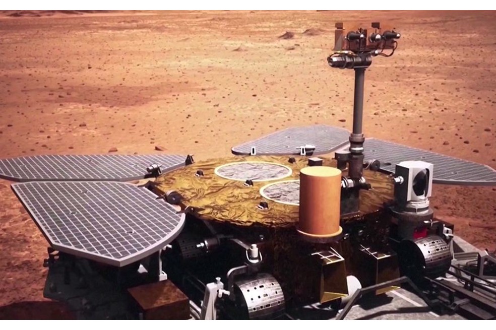 China logra aterrizar con éxito su rover en Marte