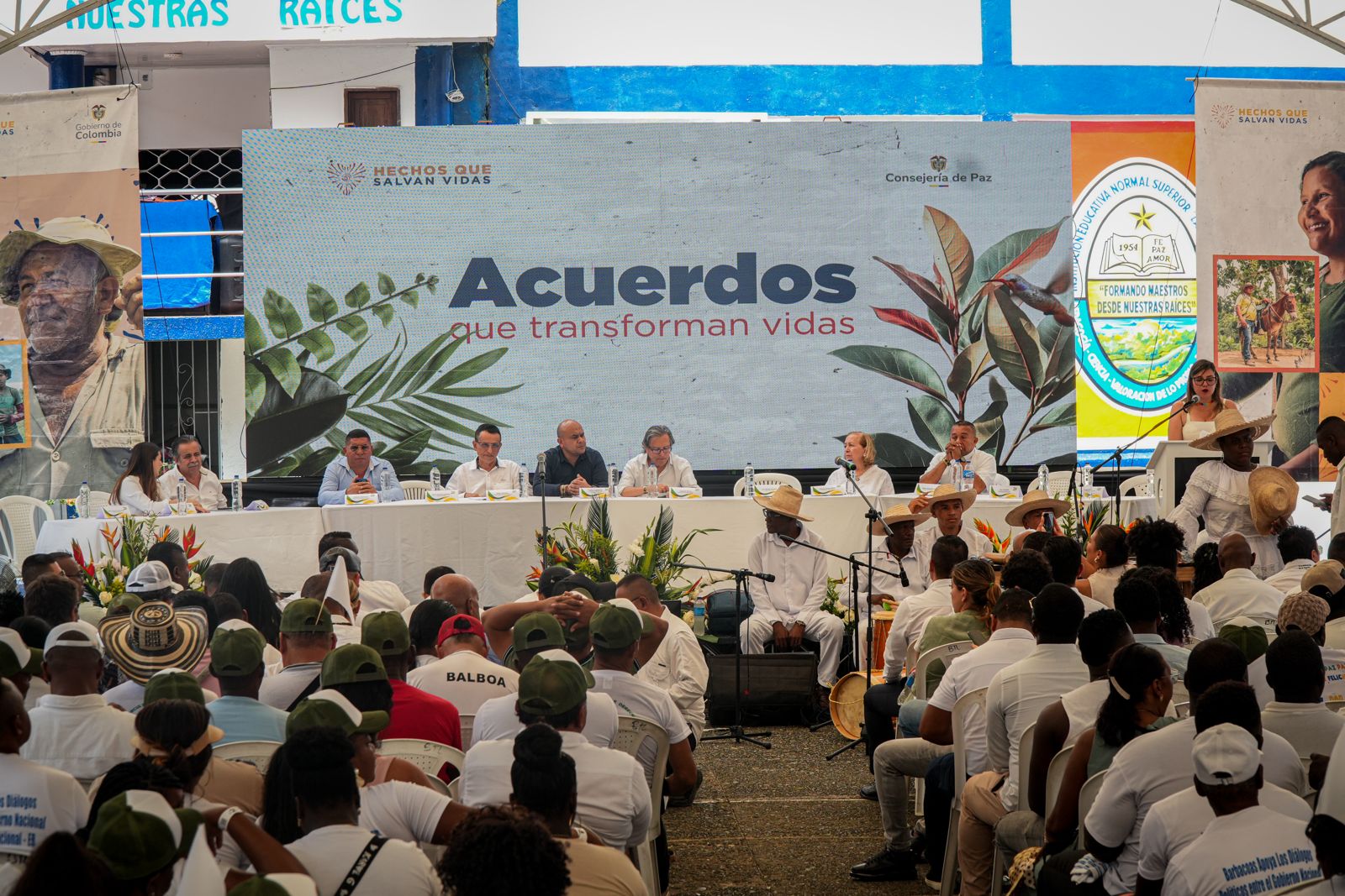 El Gobierno y la disidencia al mando de Wálter Mendoza finalizaron el sexto ciclo de diálogos en Barbacoas (Nariño).