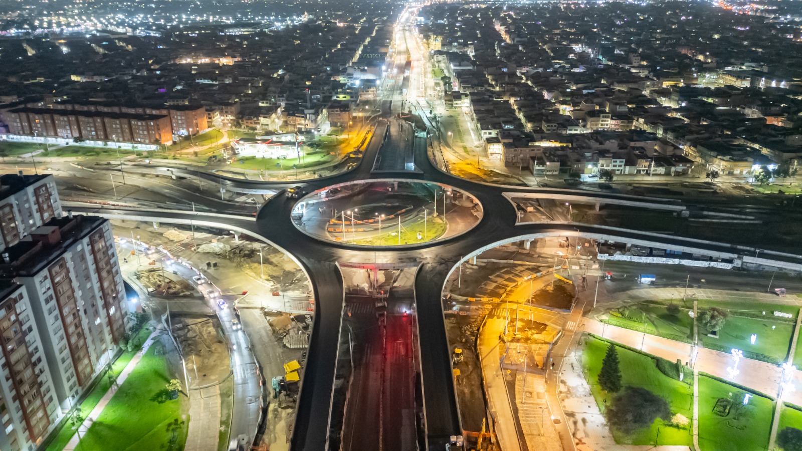 Glorieta elevada de la Av. Ciudad de Cali alcanza el 96% de avance: así va la construcción