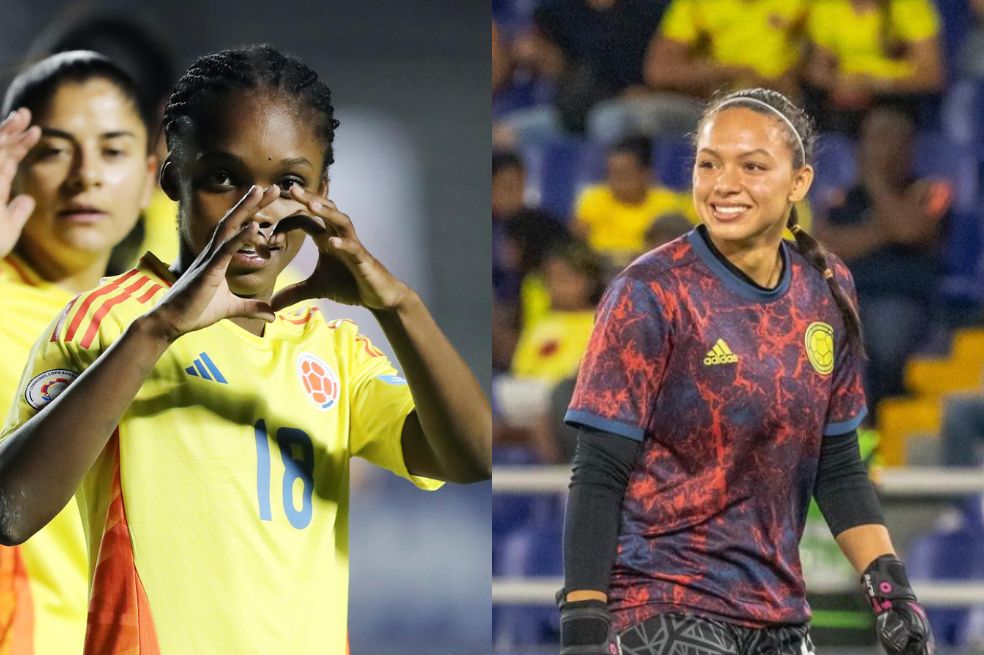 Linda Caicedo y Luisa Agudelo.
