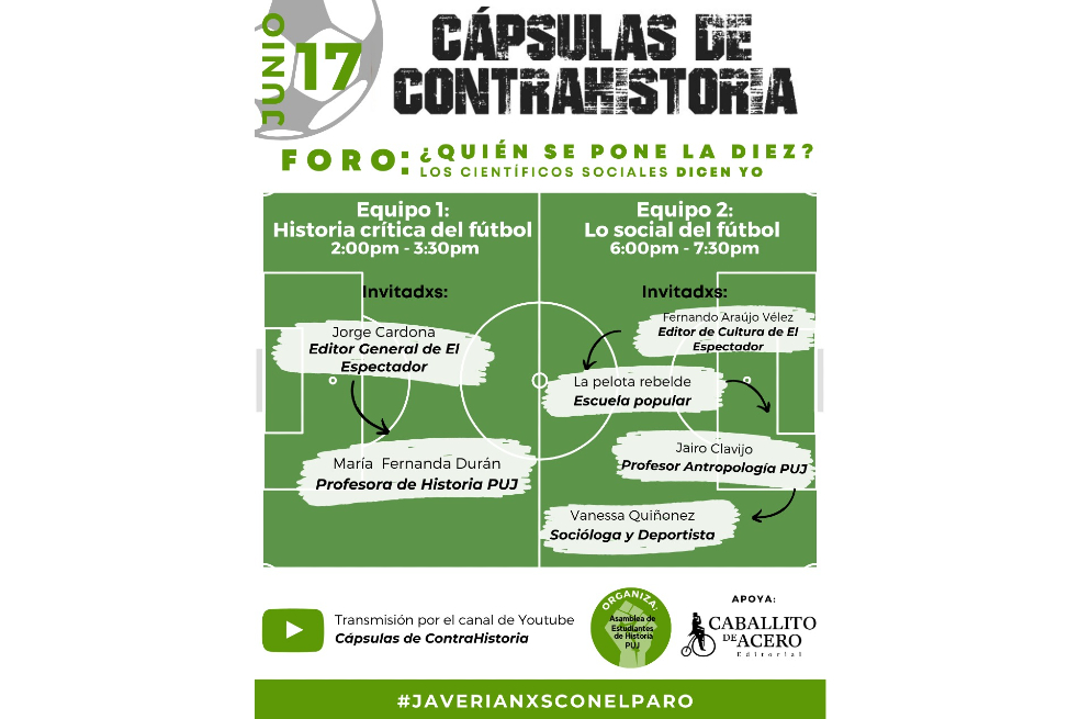 Cuatro conversatorios sobre el fútbol en la historia de Colombia