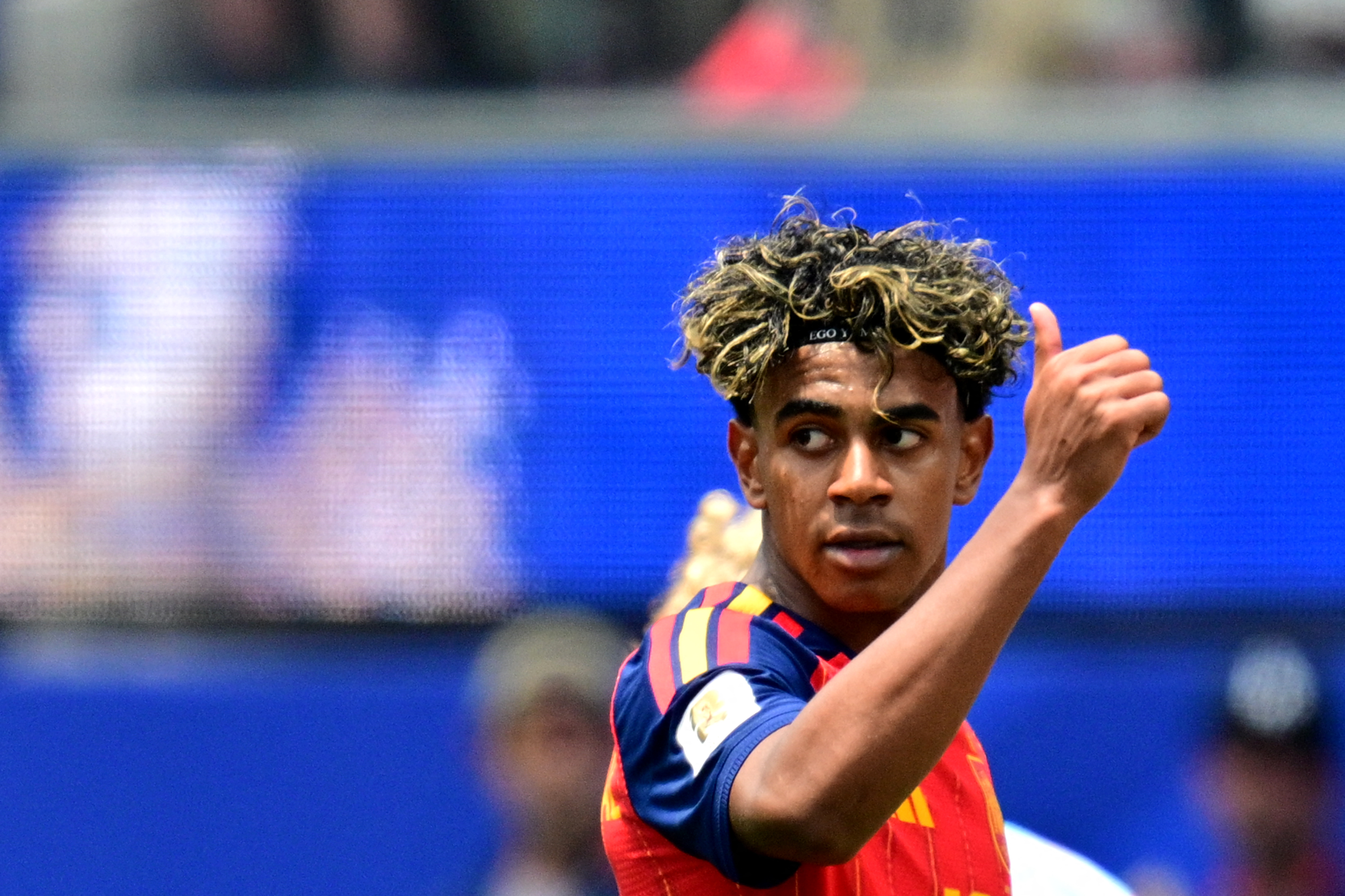 Lamine Yamal, con la selección de España, en el Mundial de la FIFA.