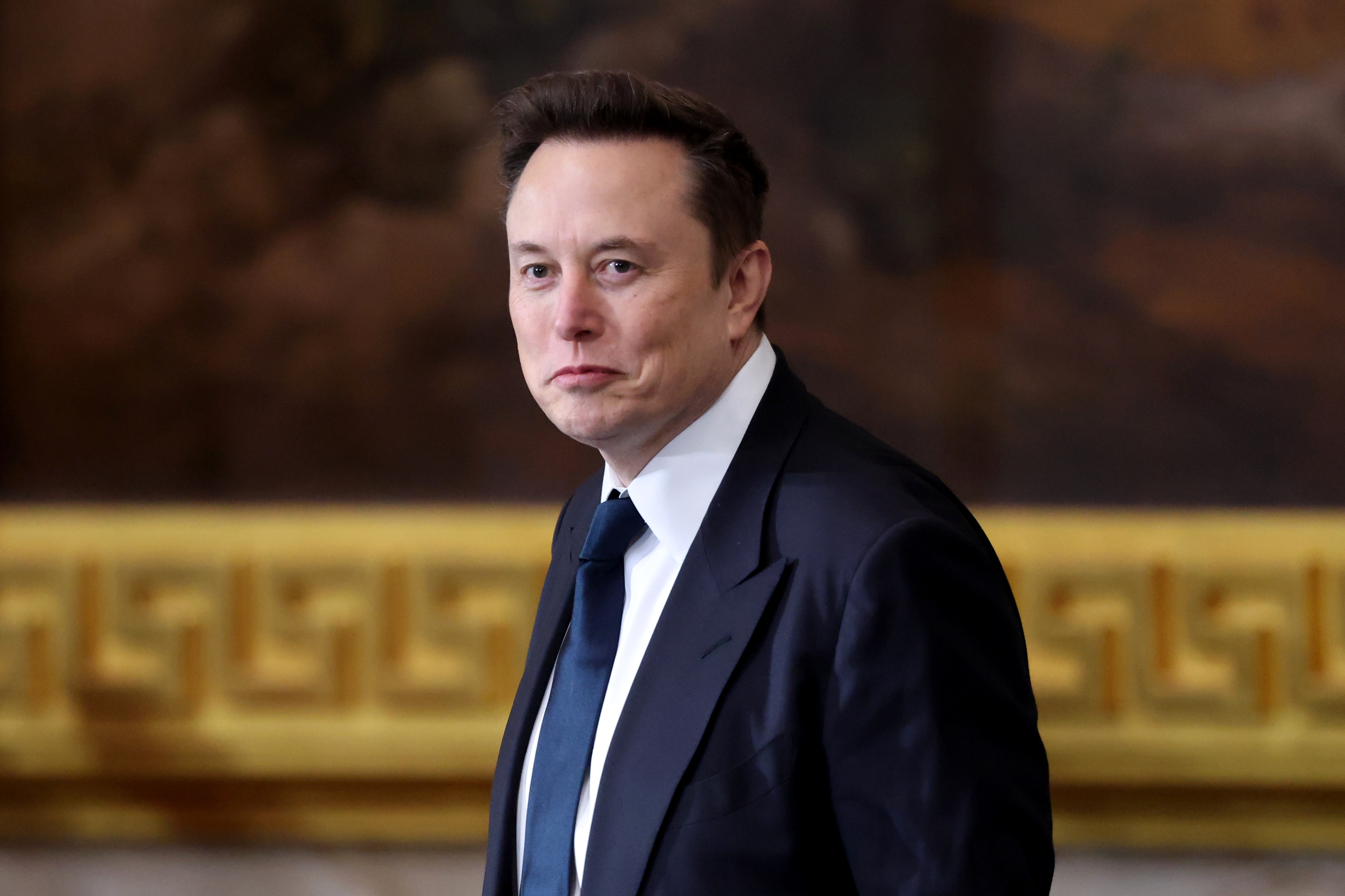 Washington (United States), 20/01/2025.- Elon Musk arrives for the inauguration ceremony before Donald Trump is sworn in as the 47th US President in the US Capitol Rotunda in Washington, DC, USA, 20 January 2025. EFE/EPA/KEVIN LAMARQUE / POOL