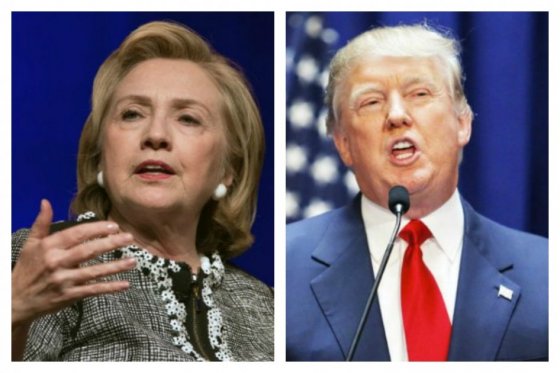La aspirante presidencial demócrata Hillary Clinton y el republicano Donald Trump. / AFP