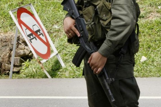 La guerrilla pretendía también volar un puente que da paso al occidente colombiano.  /EFE