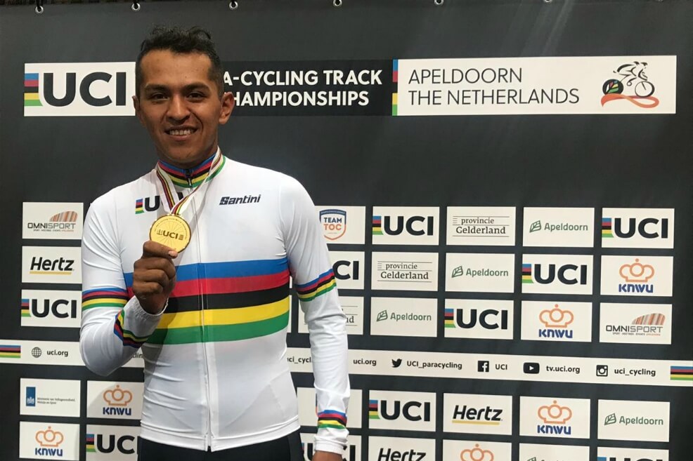 Otro medalla para Colombia en el Mundial de Paracycling: Diego Dueñas, oro en scracth