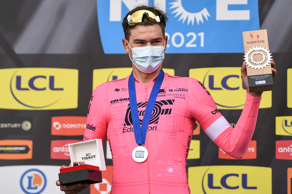 Stefan Bissegger ganó la crono de la París-Niza y es el nuevo líder