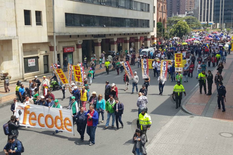 Fecode anuncia paro nacional para el 23 de octubre