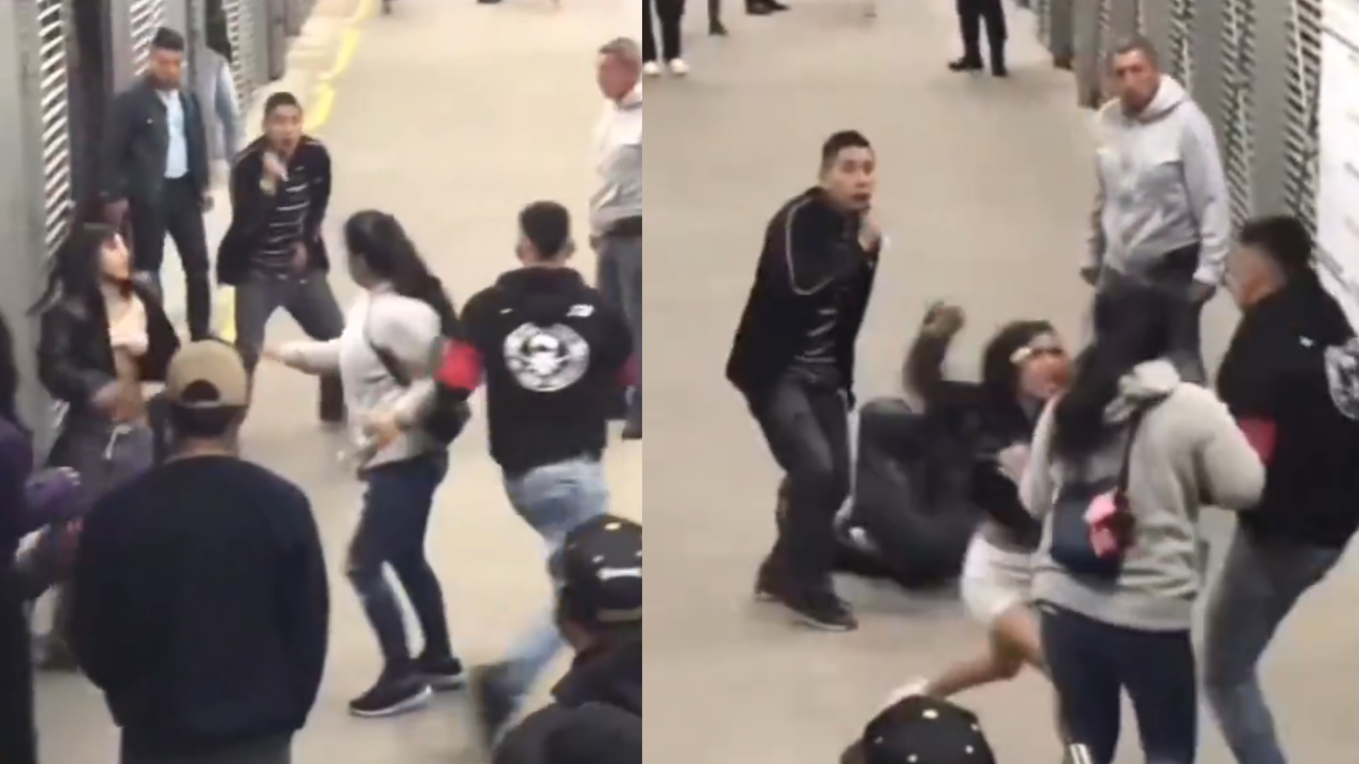 Pelea en Transmilenio entre hombres y mujeres terminó con amenazas a cuchillo
