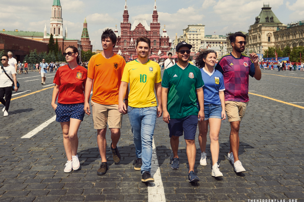Mateo Fernández, el colombiano que participó de la iniciativa #TheHiddenFlag en Rusia 2018