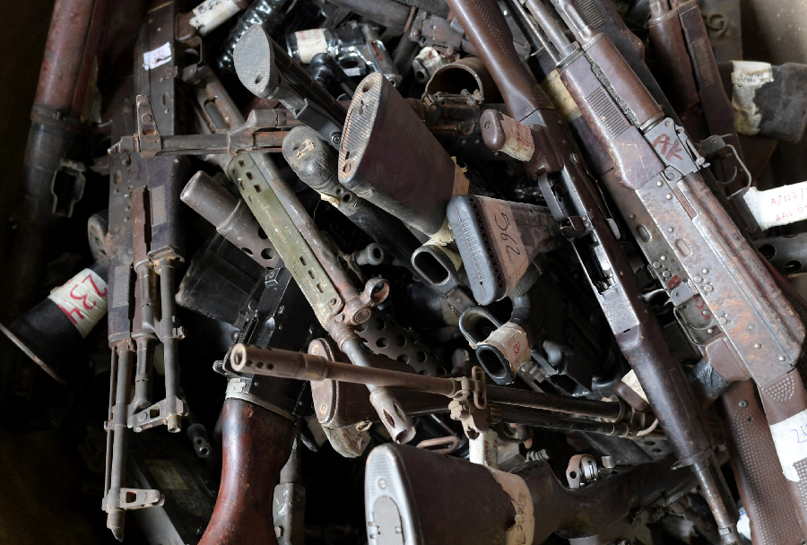 Casi 30.000 armas incautadas serán fundidas para la construcción de obras sociales