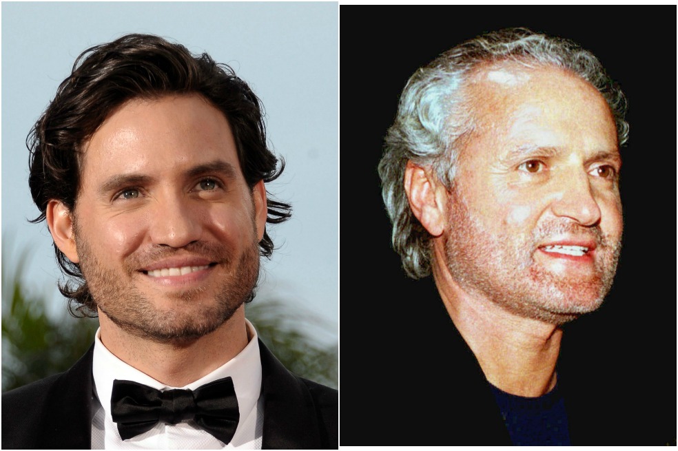 El actor Édgar Ramírez y el diseñador Gianni Versace.