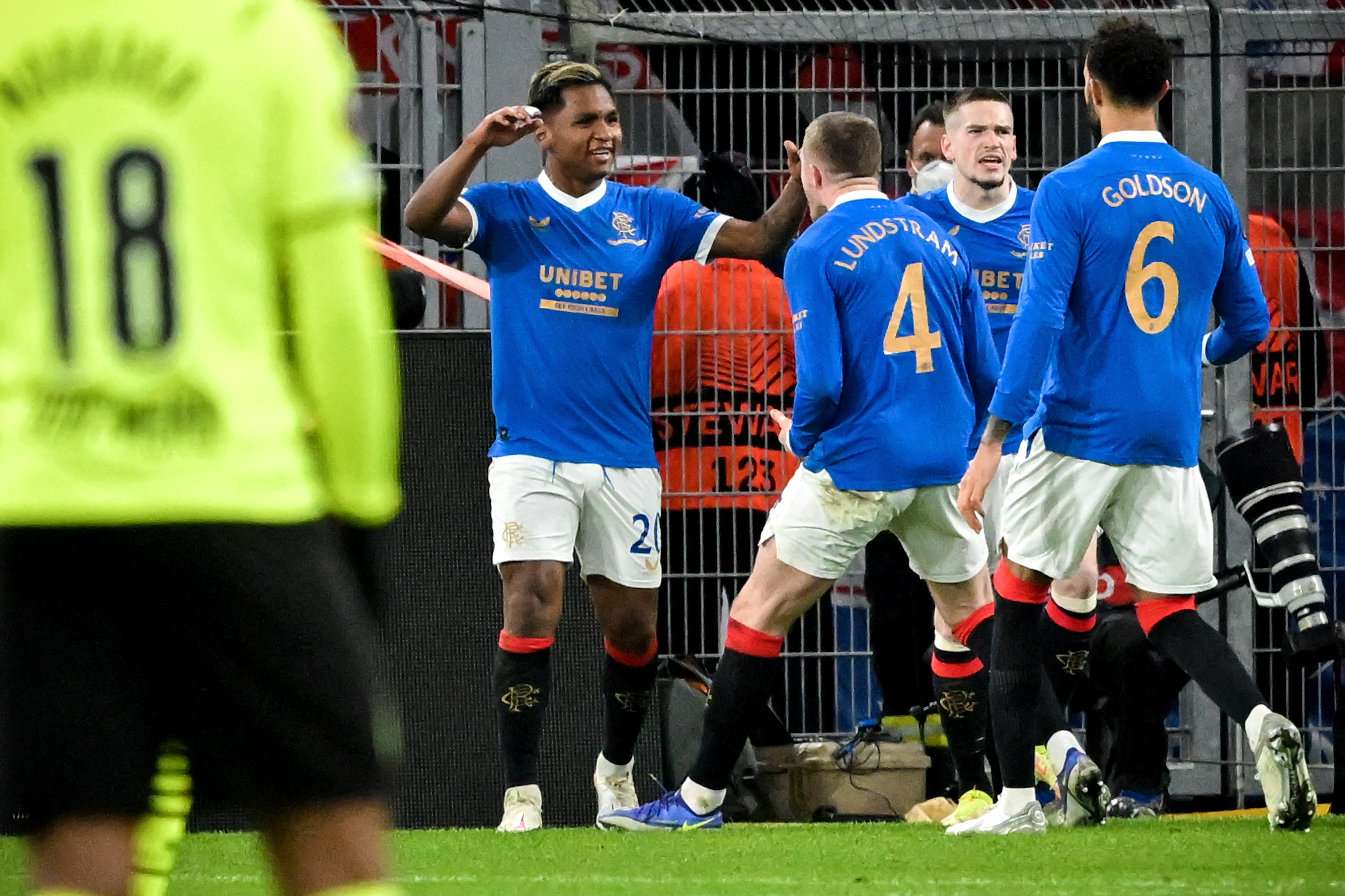 Alfredo Morelos anotó con Rangers e igualó una marca de Falcao