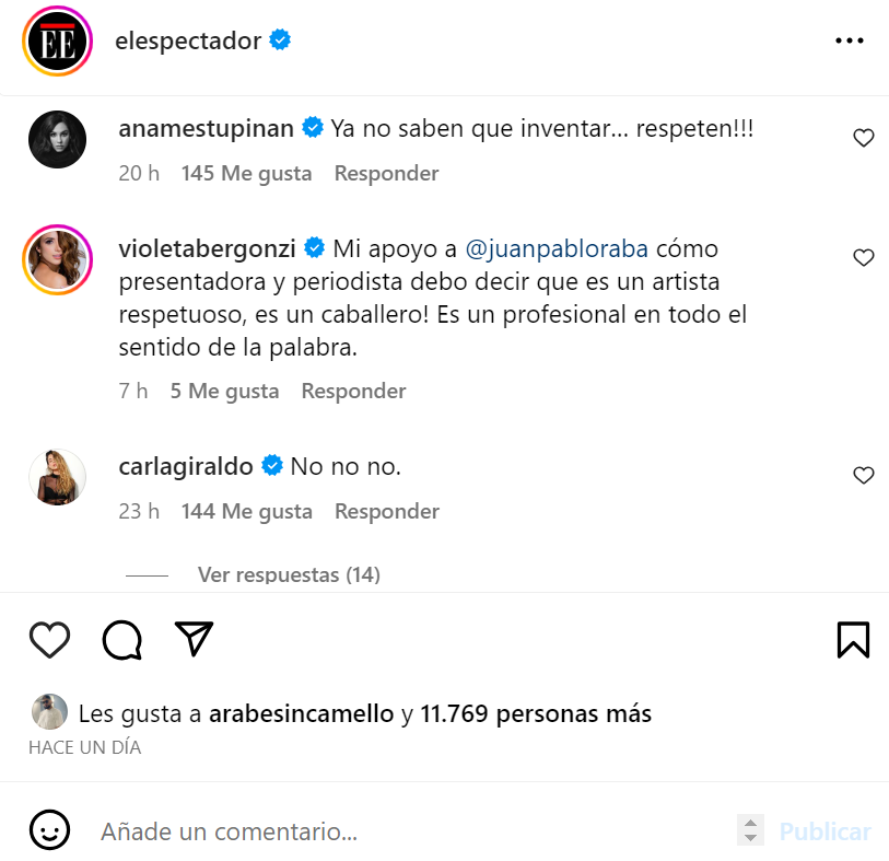 Juan Pablo Raba: Carla Giraldo y otras famosas lo apoyaron en polémica por acoso