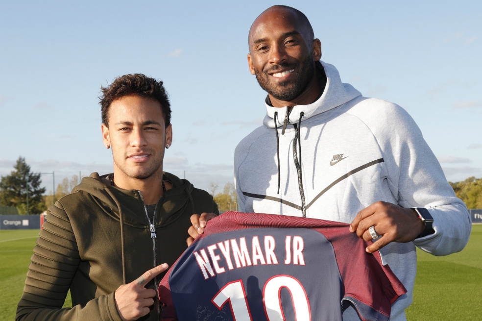 El encuentro entre Kobe Bryant y Neymar
