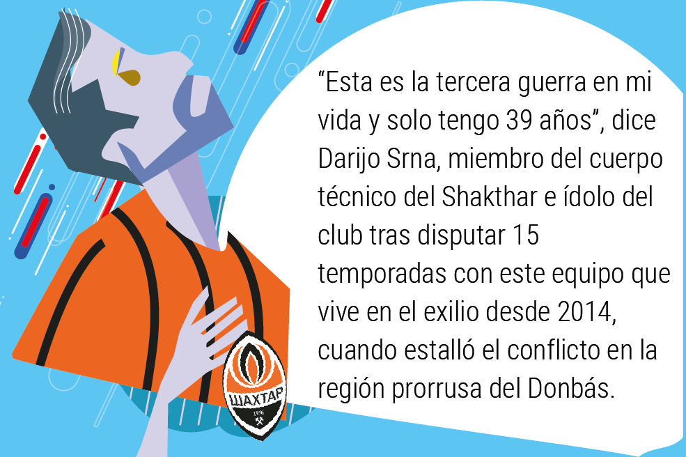 El fútbol en medio de la guerra.