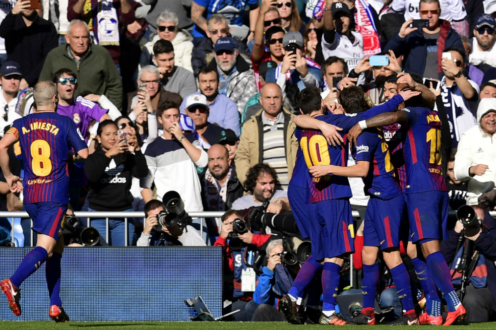Barcelona goleó en el Bernabéu y amplió su ventaja en la Liga de España