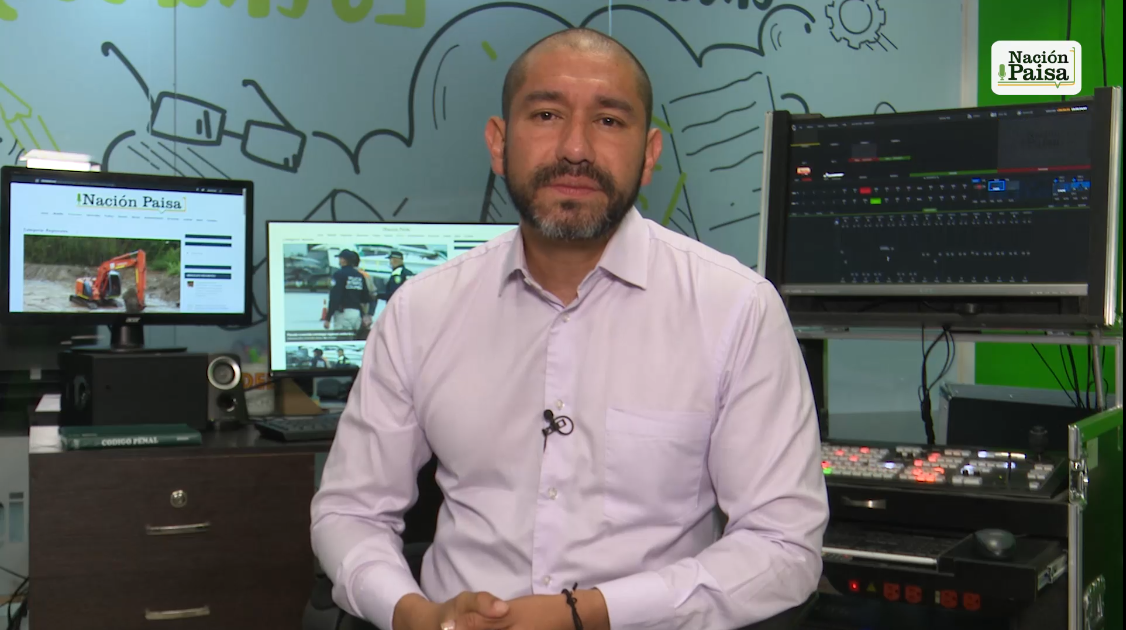 Luis Gustavo Moreno, en su nueva faceta como periodista.