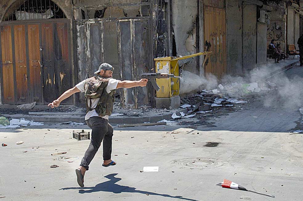 En Siria, en medio del conflicto