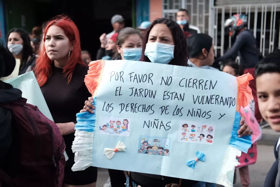 Con protesta evitan cierre de jardín en Ciudad Bolívar ¿hay otros nueve en riesgo?