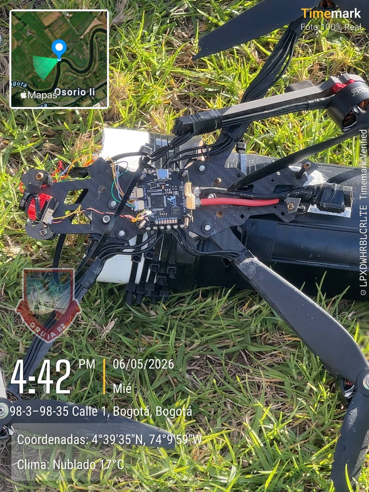 Investigan origen y objetivo de dron con explosivos, que hallaron al sur de Bogotá