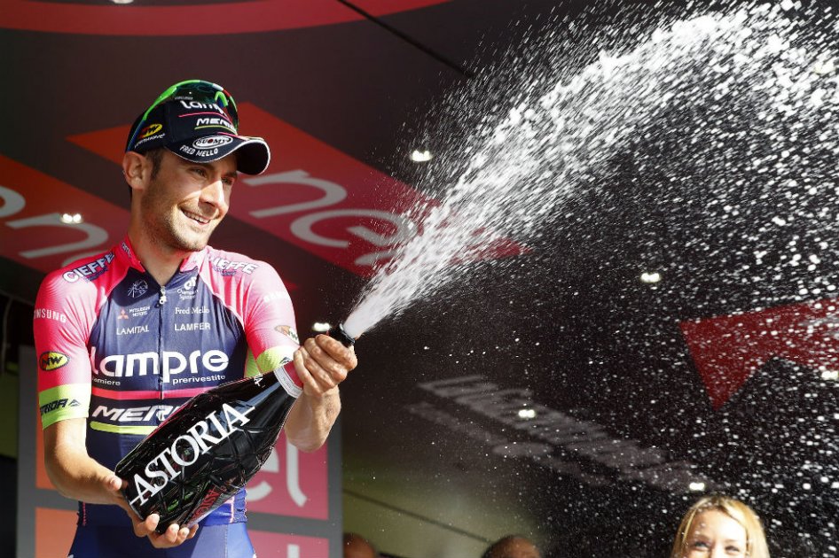 Diego Ulissi ganador de la etapa 4 del Giro de Italia. Foto: AFP