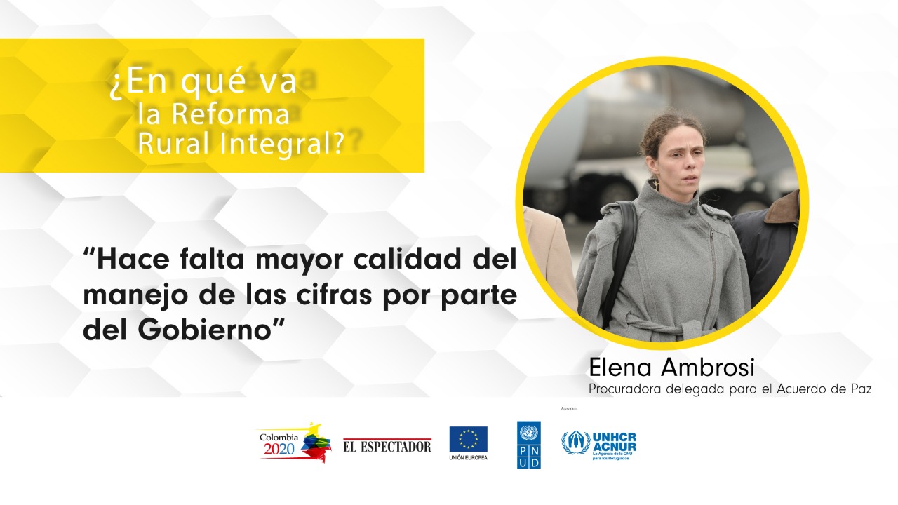 “Se han adjudicado 8.000 hectáreas de una meta de tres millones”: procuradora para el Acuerdo
