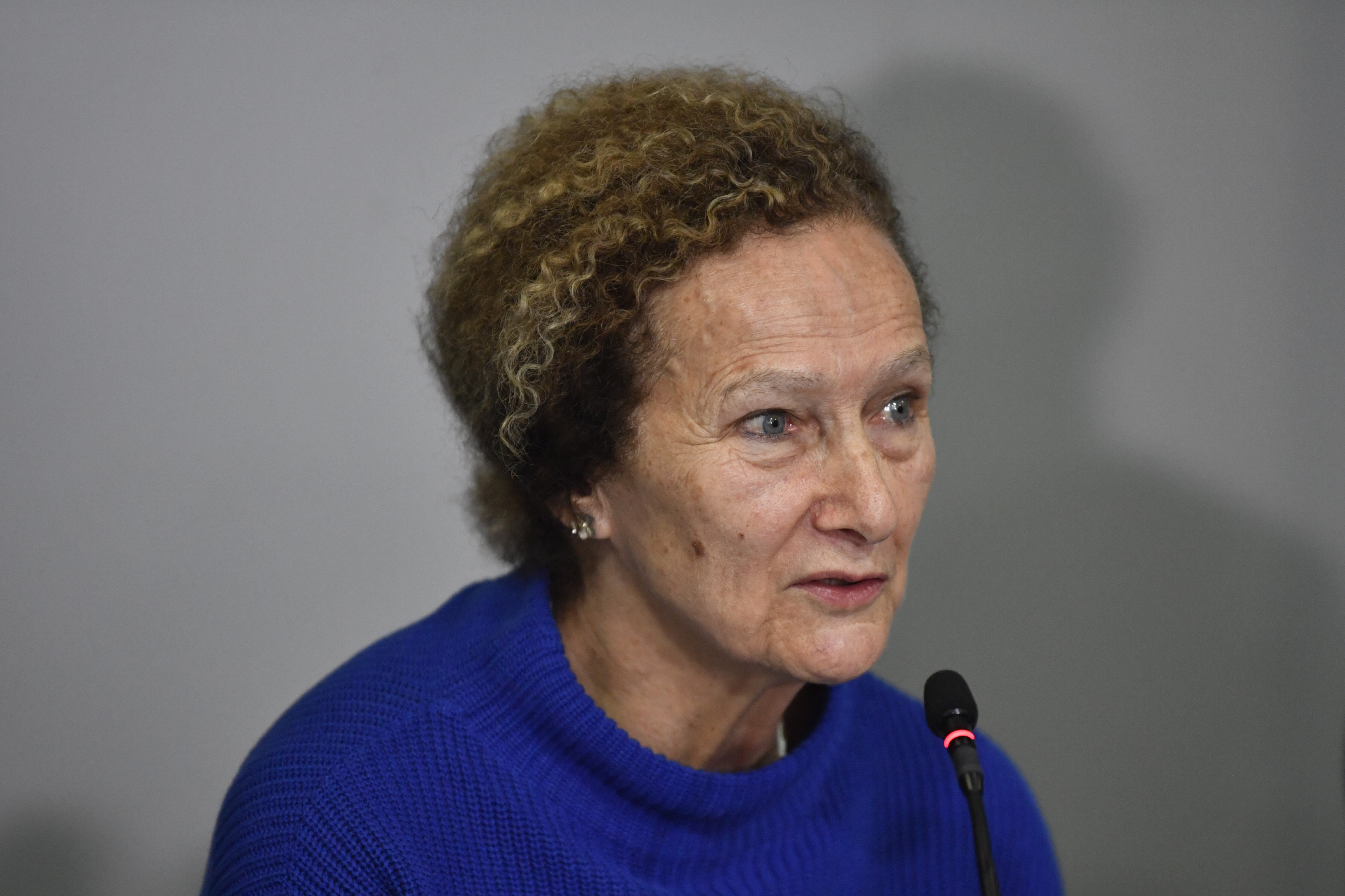 Delegada de gobierno para los Diálogos de paz con el ELN y el Gobierno durante rueda de prensa