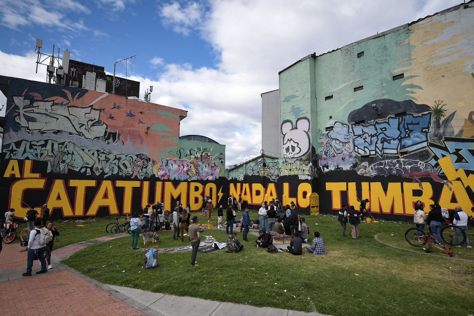 En fotos: un nuevo mural en apoyo al Catatumbo fue pintado en Bogotá