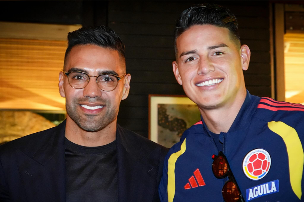 Falcao acompañó a la selección de Colombia antes del viaje rumbo al Mundial