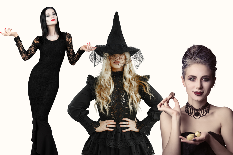 ¡No busques más! Si no has encontrado disfraz para este 2024 nosotros te ayudamos con las mejores ideas de disfraz con vestido negro corto.