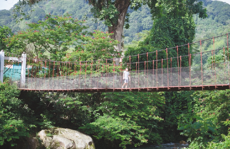 Puente en Las Mercedes, Sardinata (Norte de Santander).