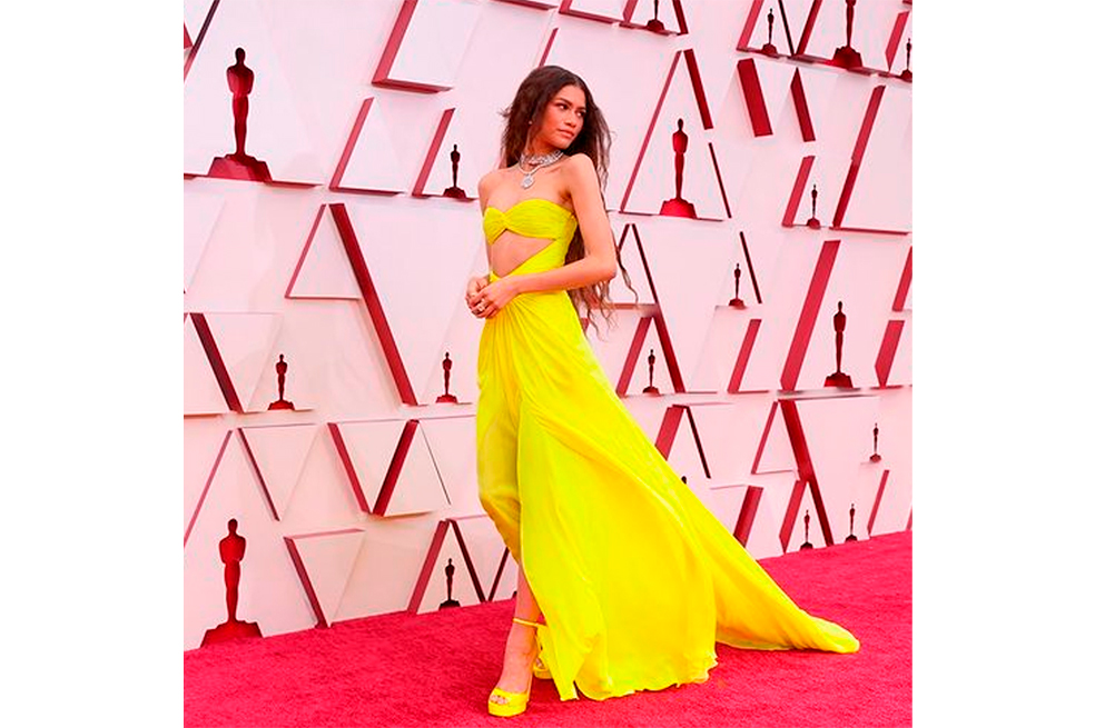 Zendaya luce 183 quilates de diamantes valorados en 6 millones de dólares