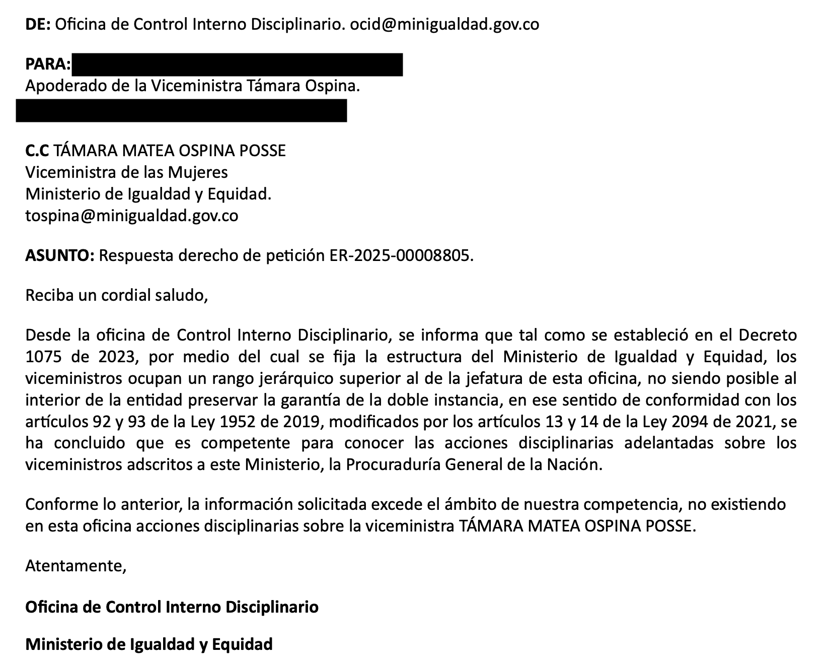 denuncia