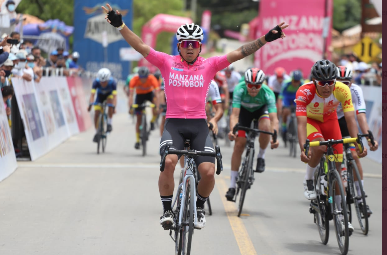 Juan Esteban Guerrero se quedó con la sexta etapa de la Vuelta de la Juventud