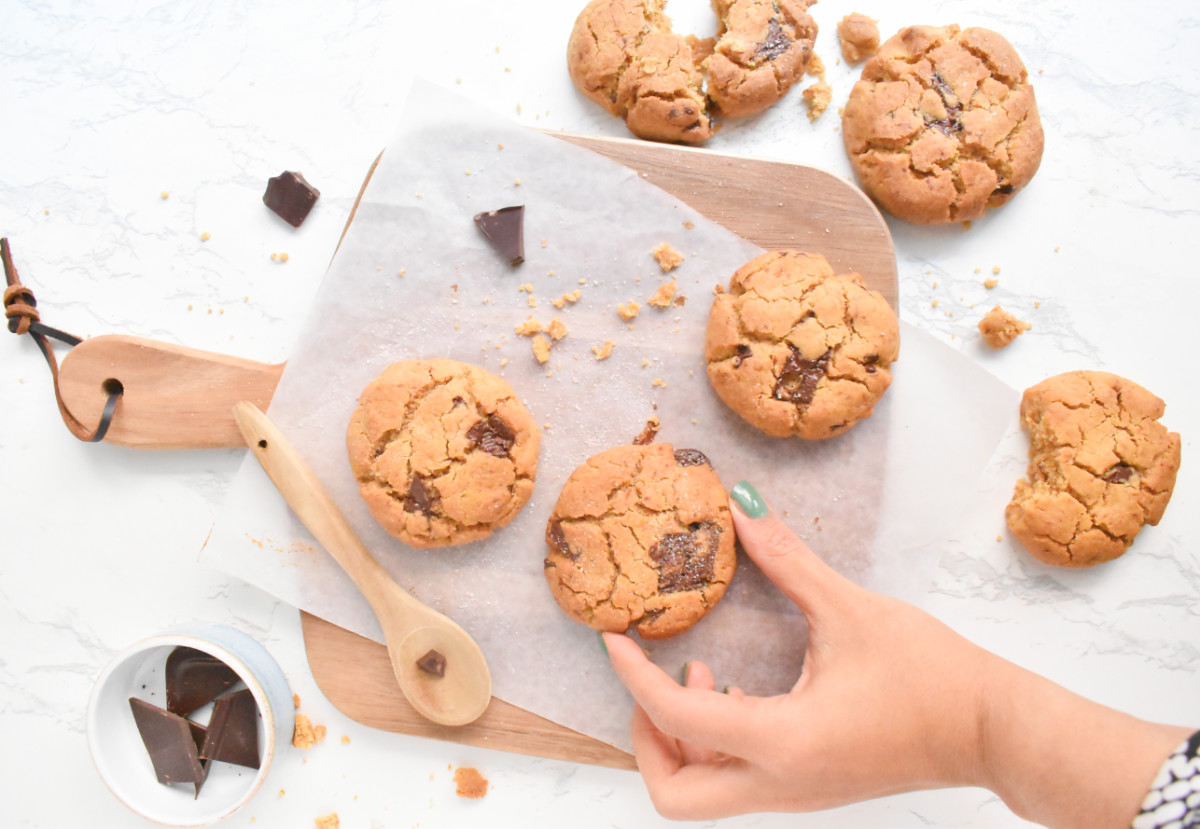 Galletas de chocolate libres de gluten