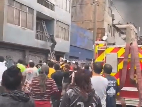 Video: colombiano rescató a 25 perros de incendio en Perú