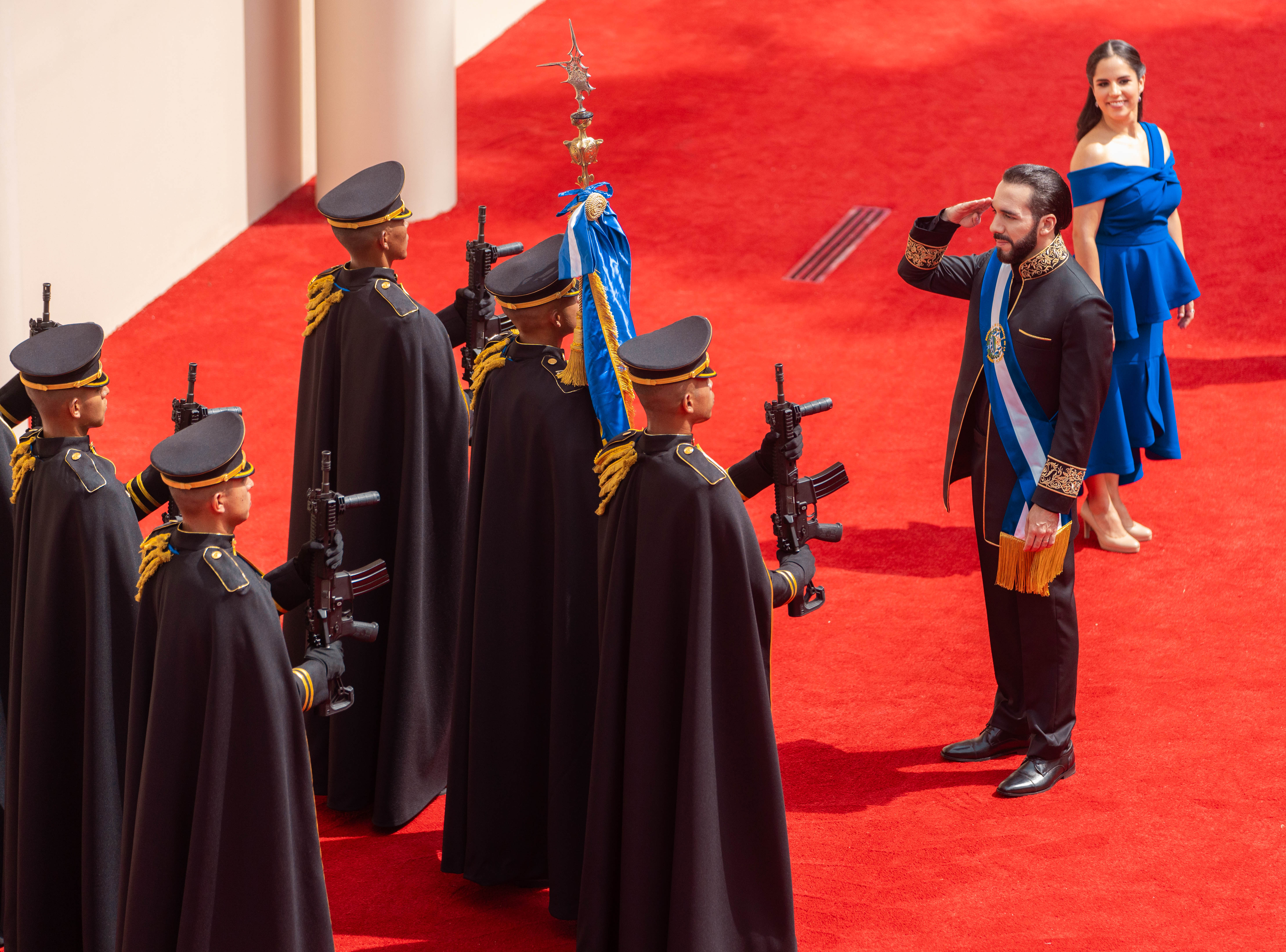 La posesión de Nayib Bukele en imágenes: hijas, esposa, un rey, Javier Milei y más