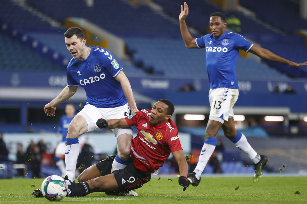 Everton y Yerry Mina quedaron fuera de la Copa de la Liga de Inglaterra