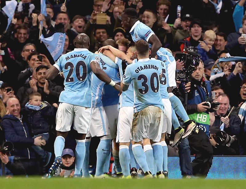 Manchester City clasificó por primera vez en la historia a semifinales de Champions