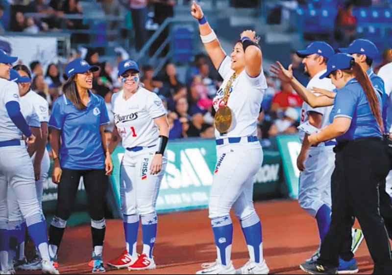 Los Charros ganaron luego de una racha de nueve triunfos de los 11 desafíos de la liga. / Charros Softbol Femenil.