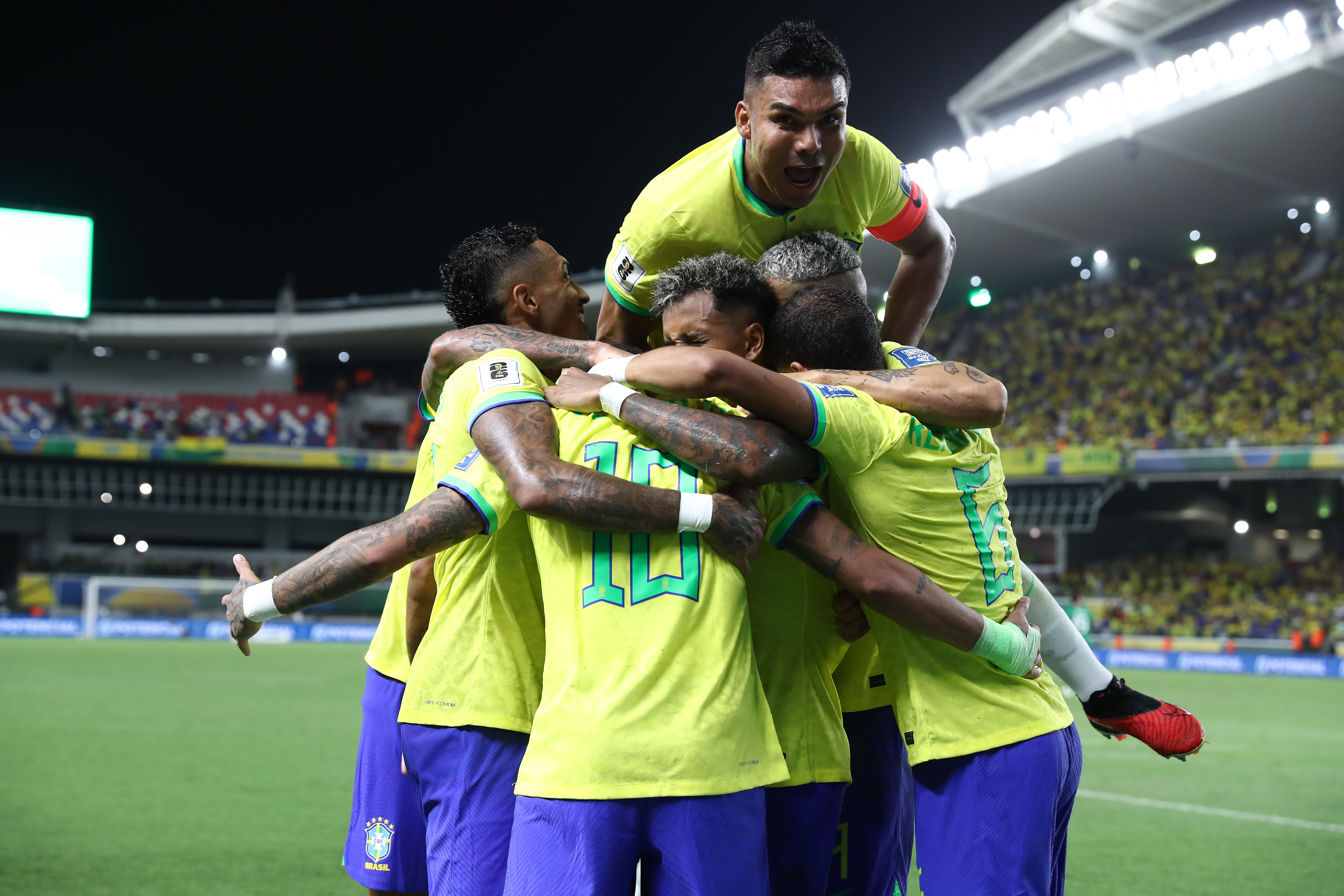 Así fue la goleada de Brasil a Bolivia en las Eliminatorias: vea los goles