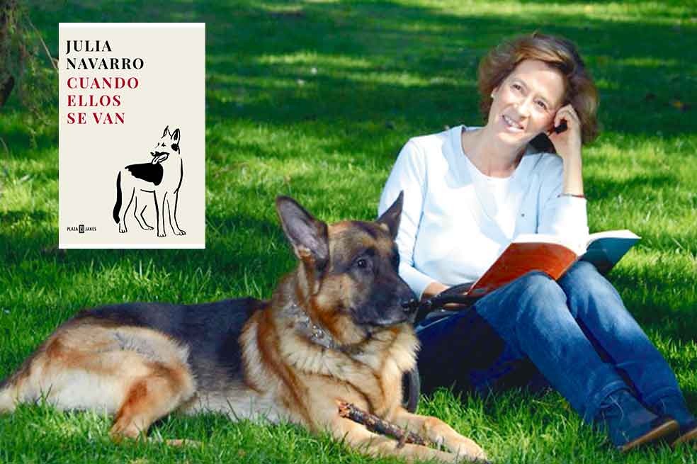 La escritora española Julia Navarro y su libro sobre los perros, “nuestros compañeros”