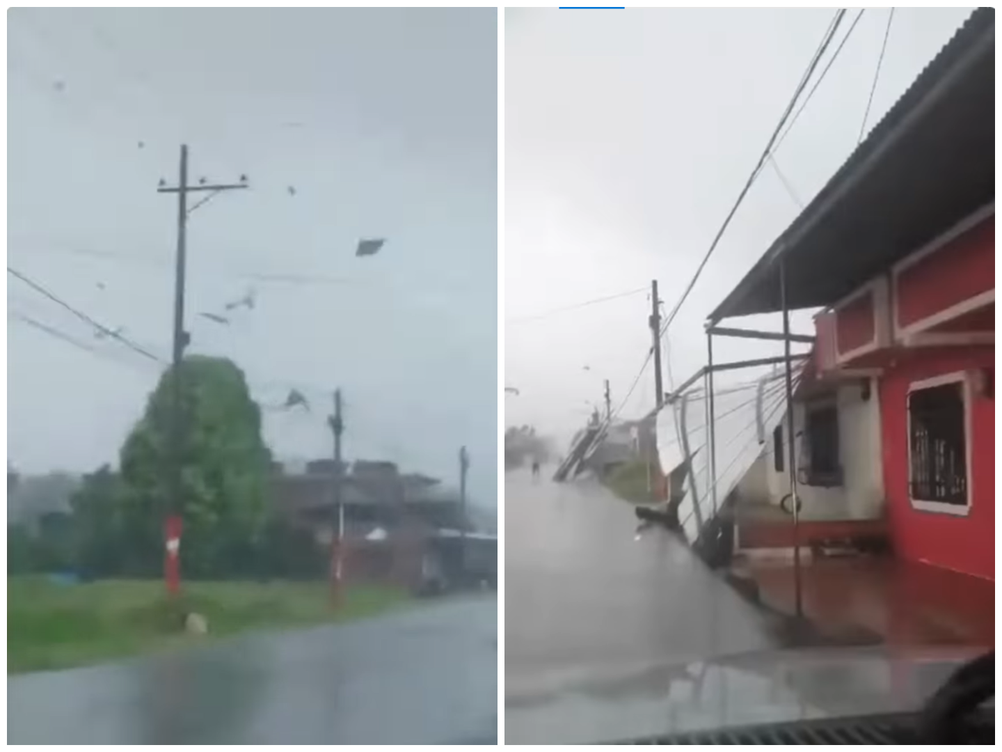Vendaval arrasó con tejados de varias viviendas en zona rural de Tumaco