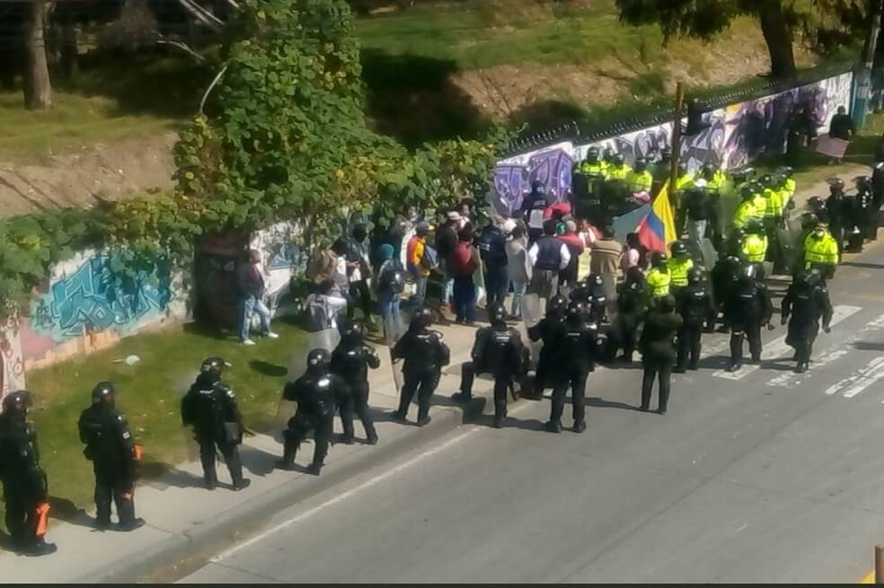 Distrito contesta críticas por la presencia del Esmad en protestas de Usme