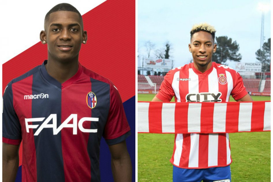 Los colombianos Valencia y Mojica fueron presentados en sus nuevos clubes.